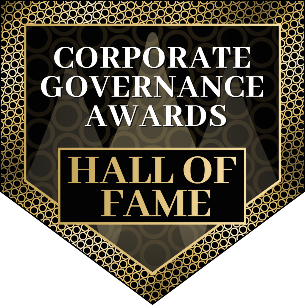 Corporate Governance Awards Hall of Fame badge